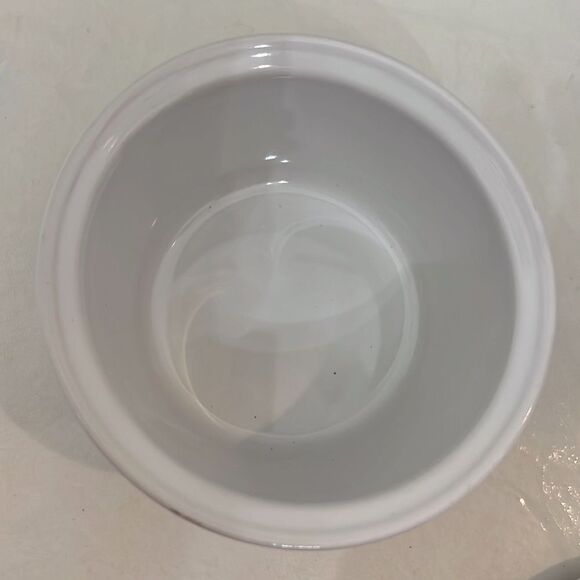 Sleigh Bell Bistro Mini Marshmallow Tub Jar Holder With Lid 14.2 Fl Oz 4 In Tall - Picture 4 of 7